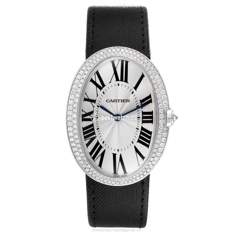 IMG_9086 Cartier Baignoire Womens watch Manual winding White gold WB520009 3