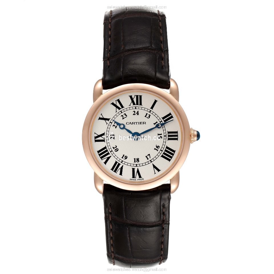IMG_9086 Cartier Ronde Louis Cartier Womens watch Quartz Rose gold W6800151 3