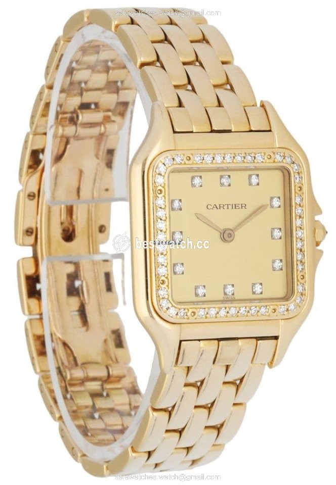 IMG_9086 Cartier Panthere Mens watch Unisex Quartz Yellow gold 883969 3