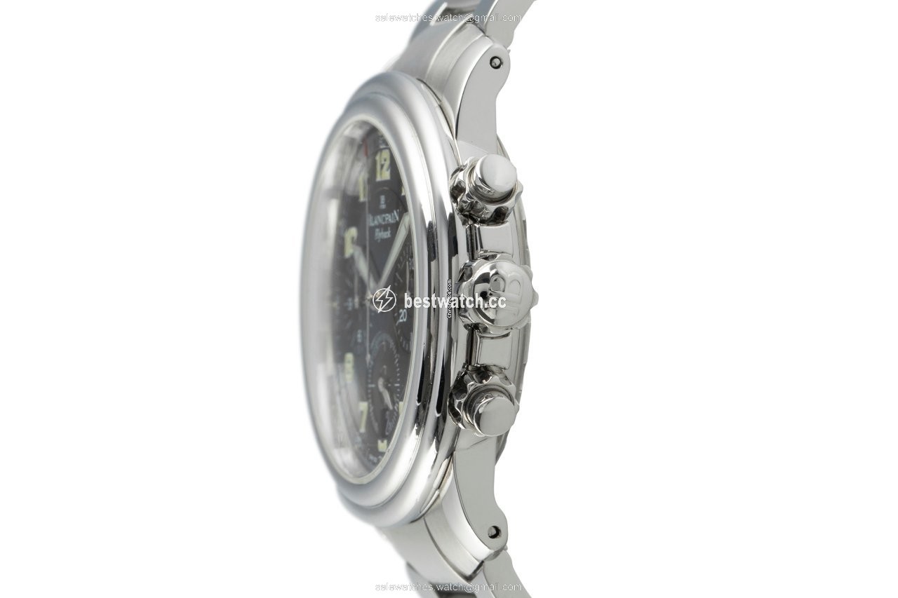 IMG_9086 Blancpain Leman Fly-Back Mens watch Unisex Automatic Steel 2185F 3