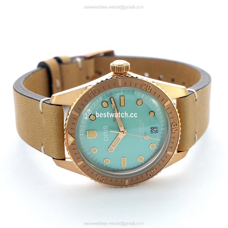 IMG_9086 Oris Divers Mens watch Unisex Automatic Bronze 01 733 7771 3157-07 5 19 04BR 3