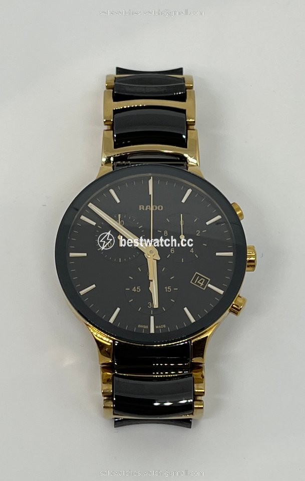 IMG_9086 Rado Centrix Mens watch Unisex Quartz Gold Steel R30134162 3