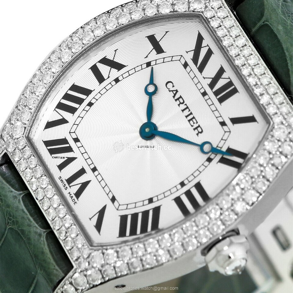 Cartier Tortue Mens watch Unisex Automatic White gold 2497 3