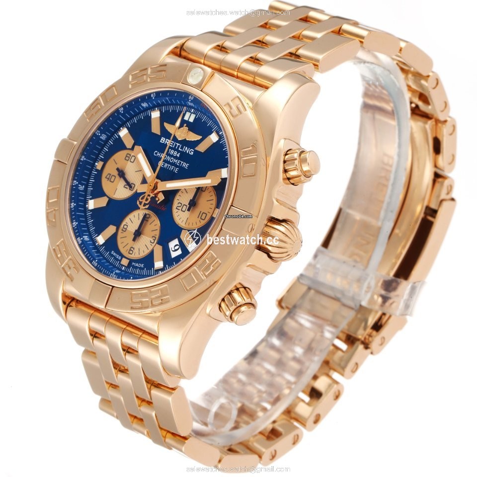 IMG_9086 Breitling Chronomat Evolution Mens watch Unisex Automatic Rose gold HB0110 3