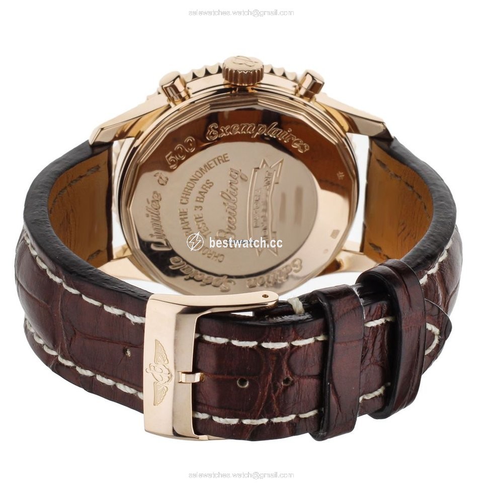 IMG_9086 Breitling Montbrillant Datora Mens watch Unisex Automatic Rose gold R21330 3