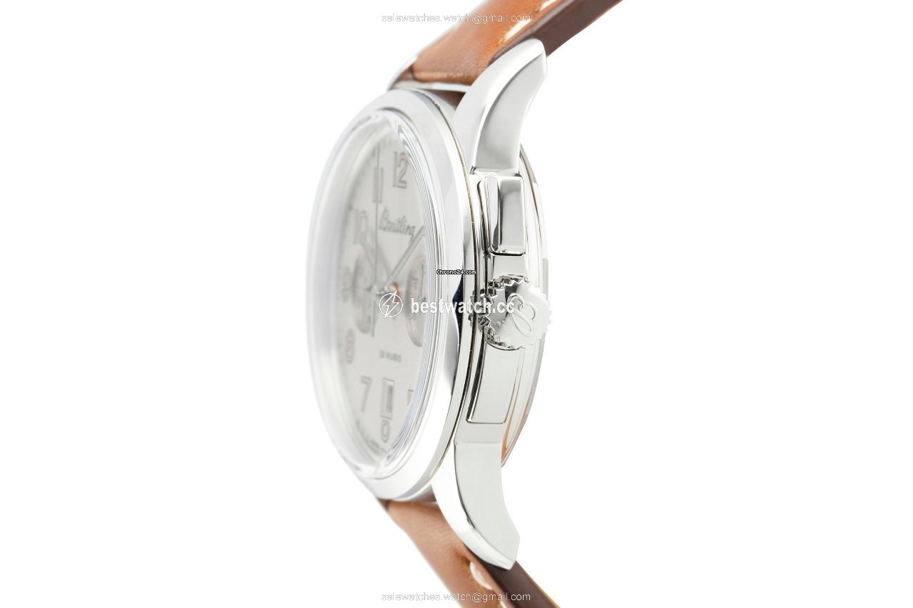 IMG_9086 Breitling Transocean Chronograph Mens watch Unisex Manual winding Steel AB1411 3