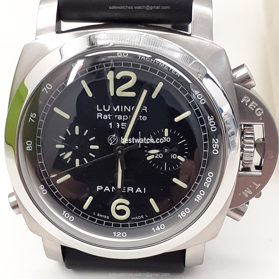 IMG_9086 Panerai Luminor 1950 3 Days Chrono Flyback Mens watch Unisex Automatic Steel PAM00213 3