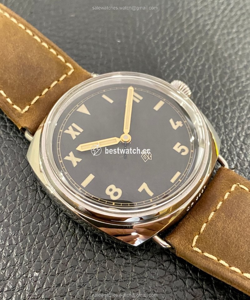 IMG_9086 Panerai Radiomir 3 Days 47mm Mens watch Unisex Manual winding Steel PAM 00424orPAM 424 3