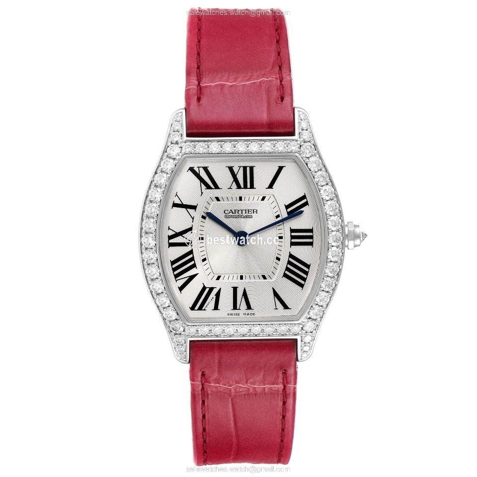 IMG_9086 Cartier Tortue Womens watch Manual winding White gold WA501009 3