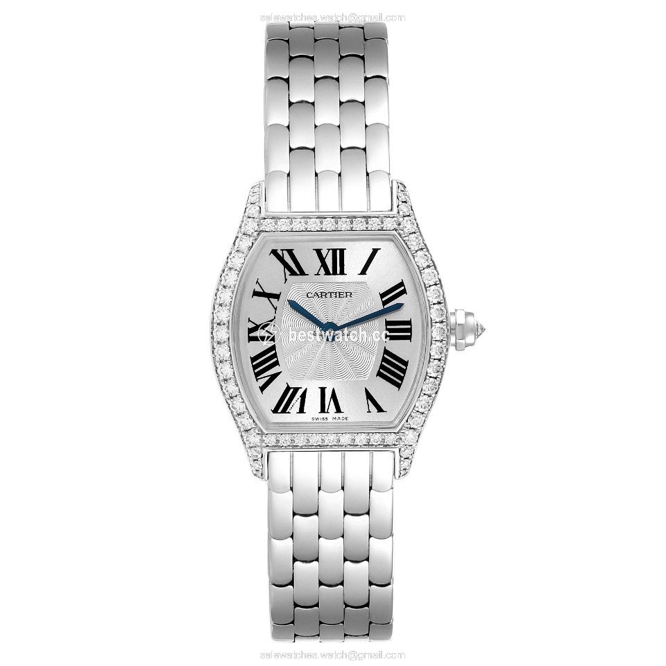 IMG_9086 Cartier Tortue Womens watch Manual winding White gold WA501011 3