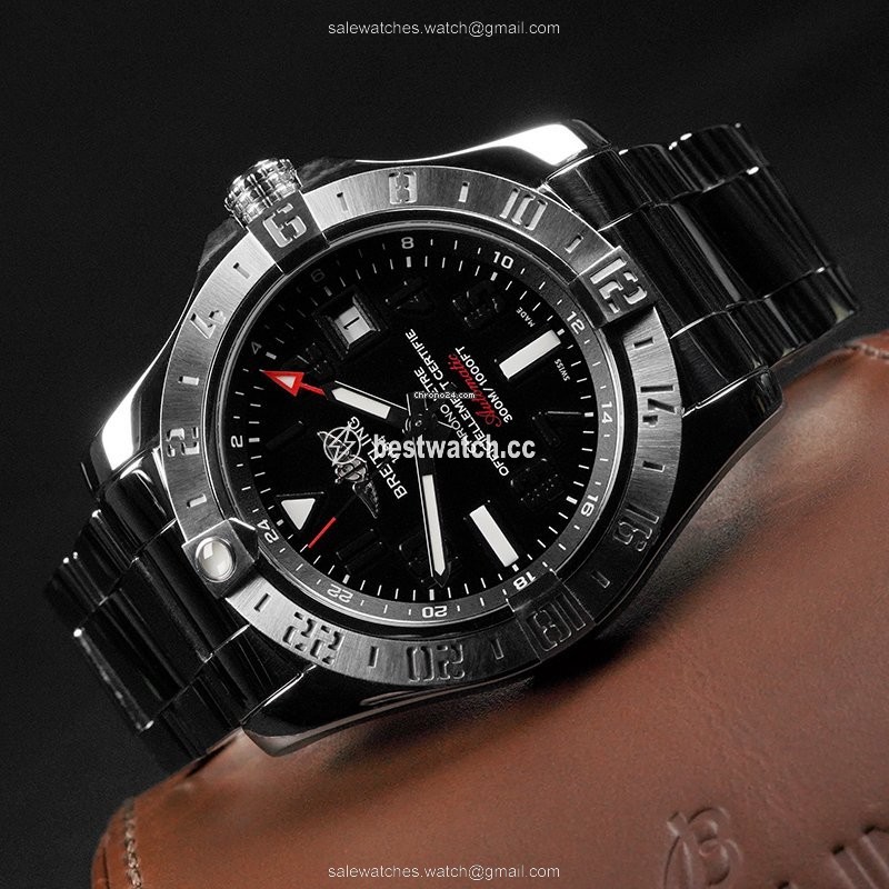 IMG_9086 Breitling Avenger II GMT Mens watch Unisex Automatic Steel A32390111B2A1 3