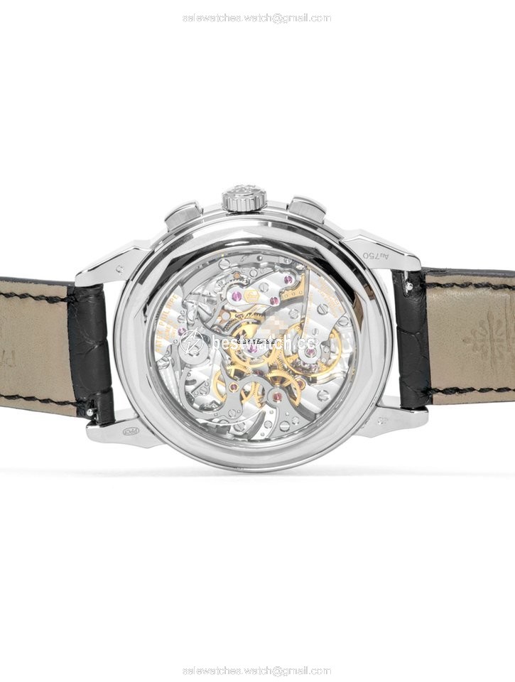 IMG_9086 Patek Philippe Perpetual Calendar Chronograph Mens watch Unisex Manual winding White gold 5270G-013 3