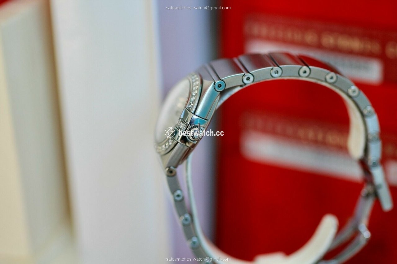 IMG_9086 Omega Constellation Quartz Womens watch Quartz Steel 123.15.24.60.55.005 3