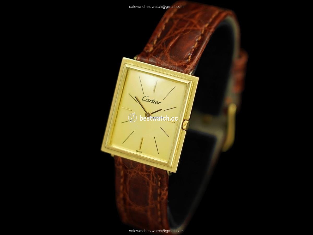 Cartier Mens watch Unisex Manual winding Yellow gold 7974 3