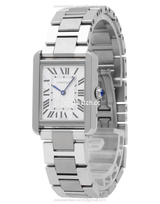 IMG_9086 Cartier Tank Solo Mens watch Unisex Quartz Steel W5200013 3170 3