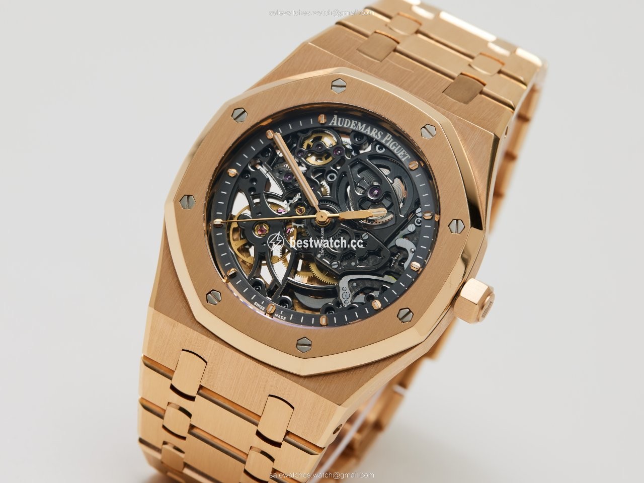 IMG_9086 Audemars Piguet Royal Oak Selfwinding Mens watch Unisex Automatic Rose gold 15305OR.OO.D088CR.01 3