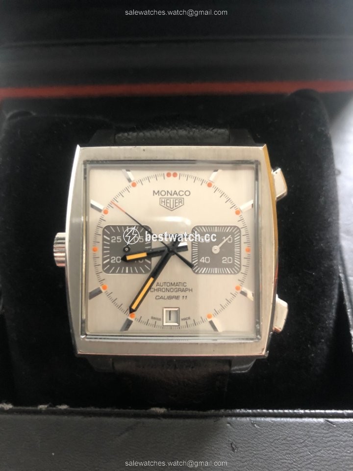 IMG_9086 TAG Heuer Monaco Calibre 11 Mens watch Unisex Automatic Steel CAW211C.FC6241 3