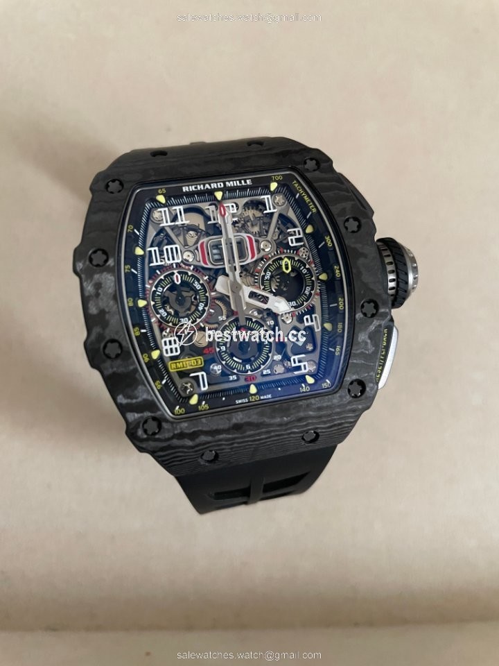IMG_9086 Richard Mille RM 011 Mens watch Unisex Automatic Titanium RM 11-03 3