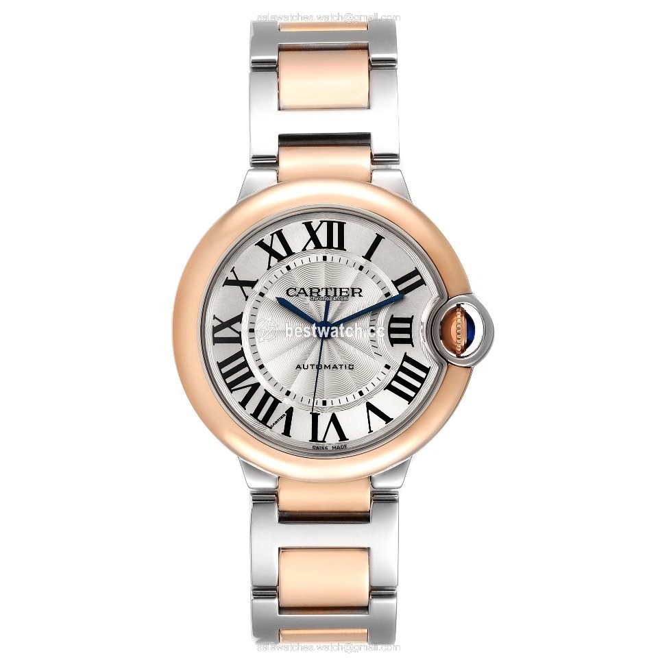 IMG_9086 Cartier Ballon Bleu 36mm Womens watch Automatic Gold Steel W2BB0003 3