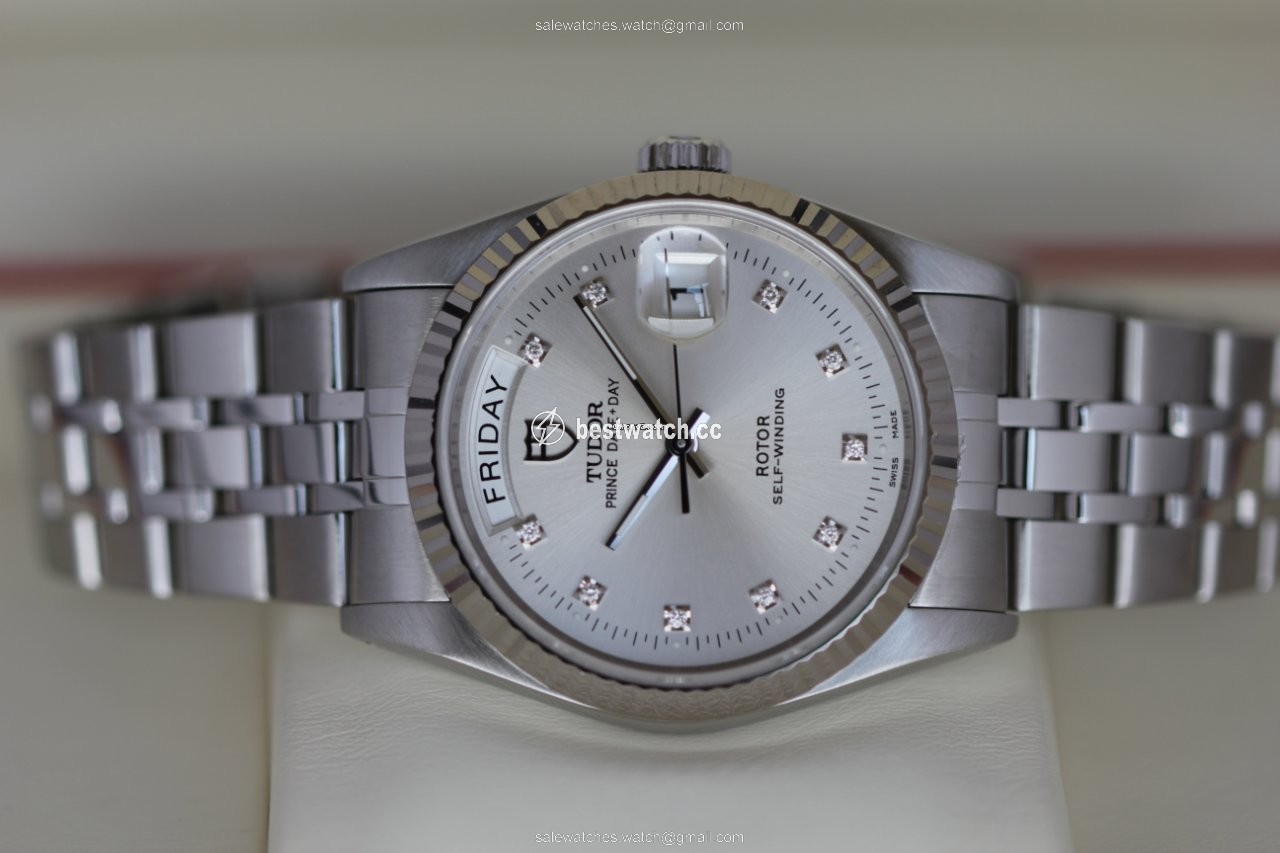 IMG_9086 Tudor Prince Date Mens watch Unisex Automatic Steel 76214 Diamonds dial 3