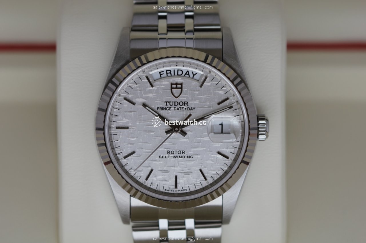 Tudor Prince Date Mens watch Unisex Automatic Steel 76214 Linen dial 3