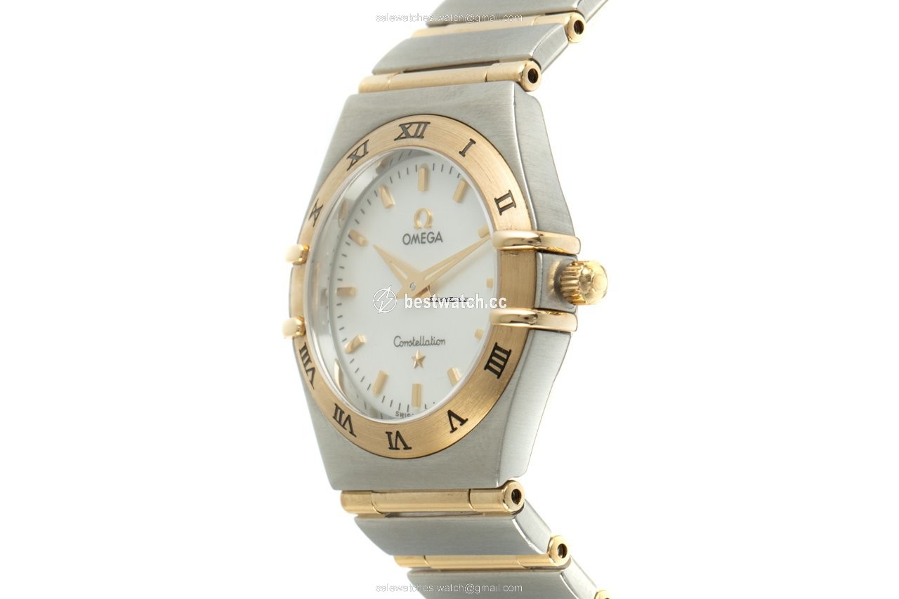 Omega Constellation Quartz Womens watch Quartz Gold Steel 1272.30.00 3