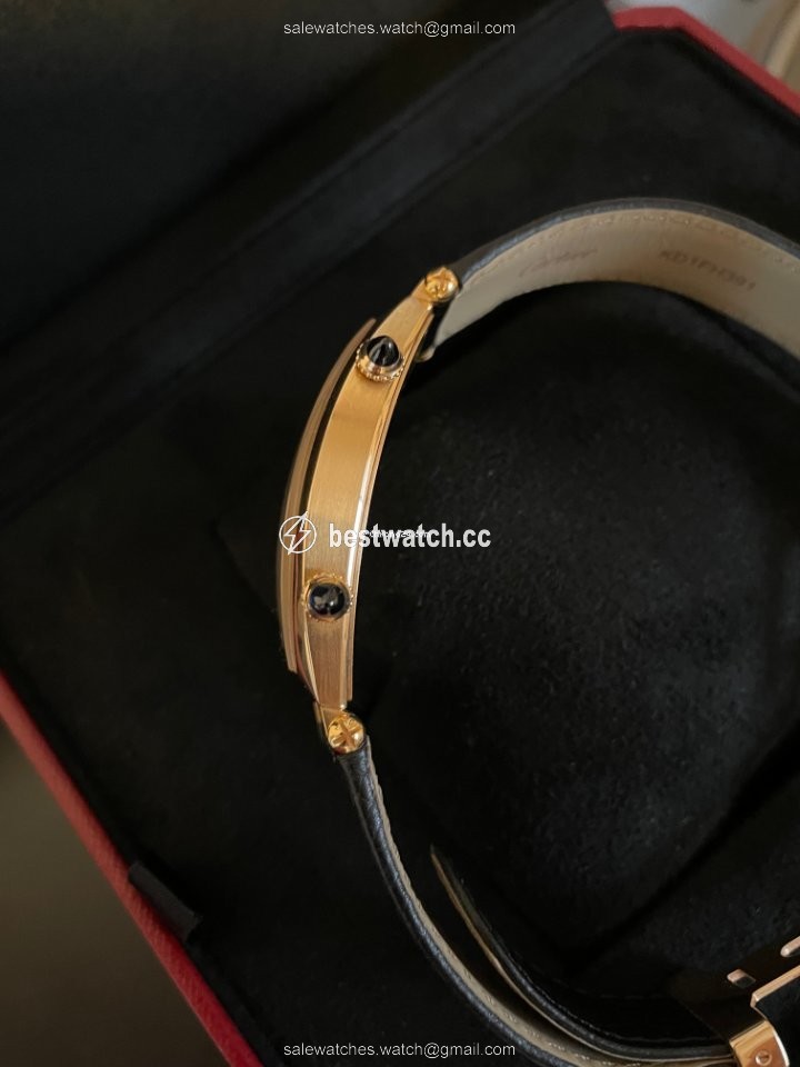 IMG_9086 Cartier Tonneau Mens watch Unisex Manual winding Rose gold Cartier 2805 CPCP 3