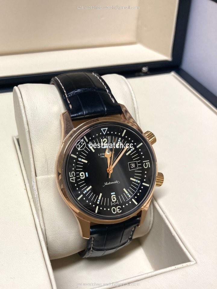IMG_9086 Longines Legend Diver Mens watch Unisex Automatic Rose gold L3.674.8.50.0 3