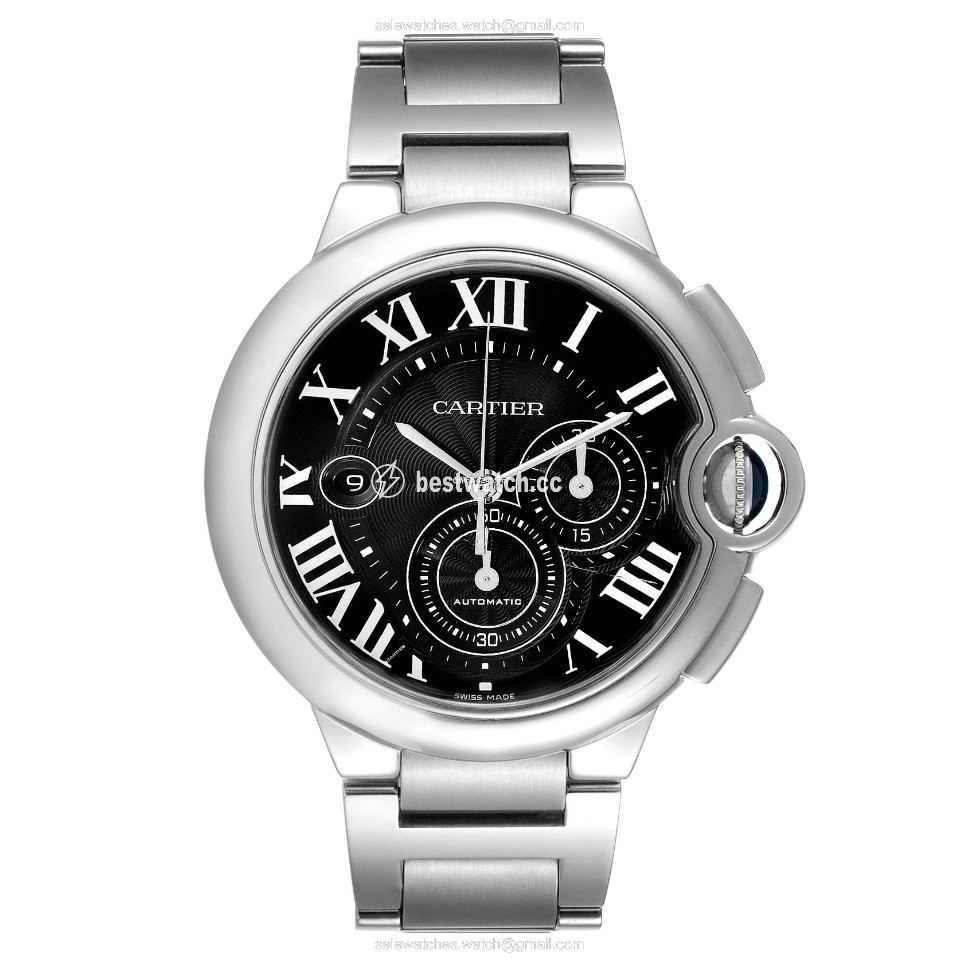 IMG_9086 Cartier Ballon Bleu 44mm Mens watch Unisex Automatic Steel W6920077 3