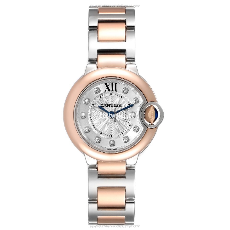 Cartier Ballon Bleu 28mm Womens watch Quartz Gold Steel W3BB0005 3