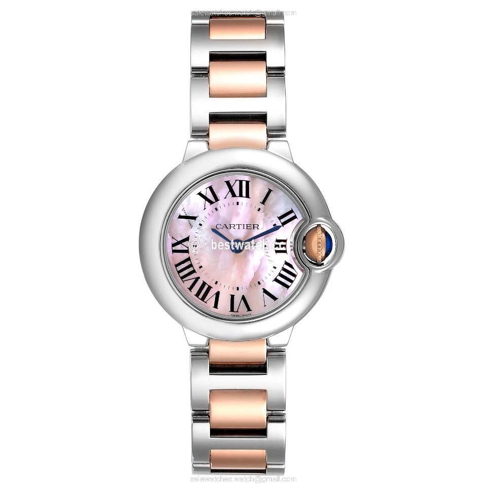 IMG_9086 Cartier Ballon Bleu 28mm Womens watch Quartz Steel W6920034 3