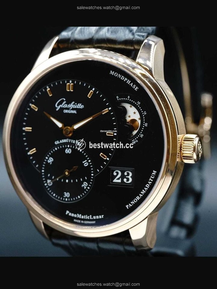 IMG_9086 Glashutte Original PanoMaticLunar Mens watch Unisex Automatic Red gold 1-90-02-49-35-30 3