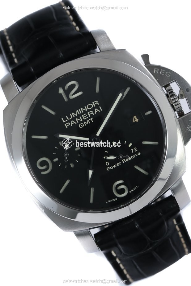 IMG_9086 Panerai Luminor 1950 3 Days GMT Power Reserve Automatic Mens watch Unisex Automatic Steel PAM 00321 3