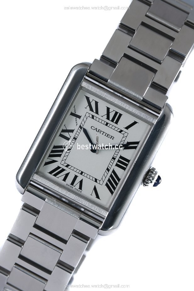 IMG_9086 Cartier Tank Womens watch Quartz Steel WSTA0051 3