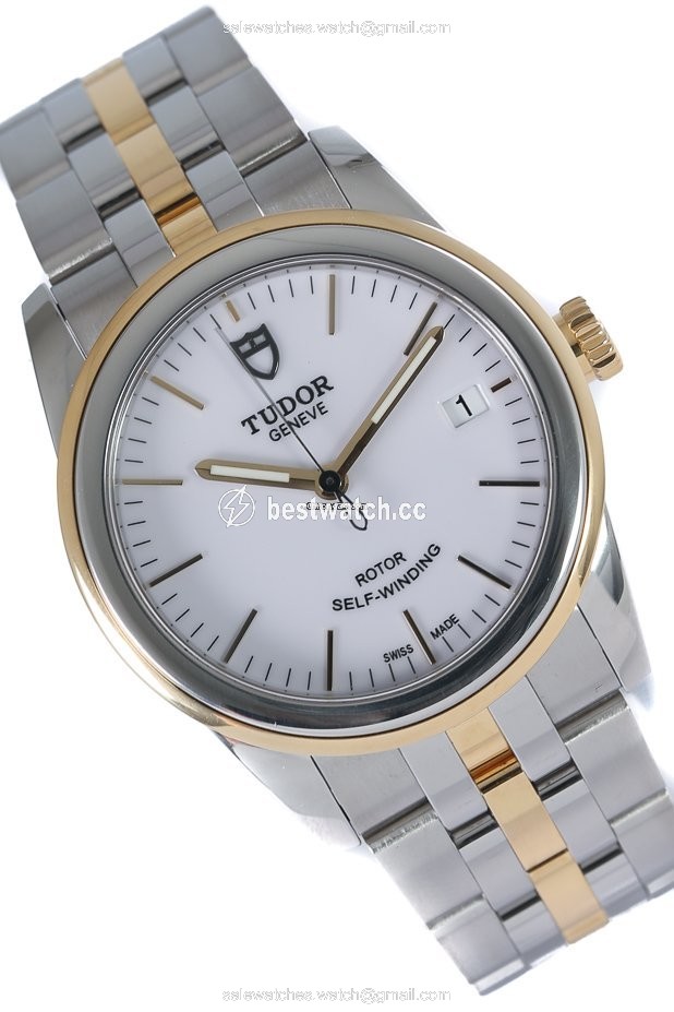 IMG_9086 Tudor Glamour Date Mens watch Unisex Automatic Gold Steel 55003 3