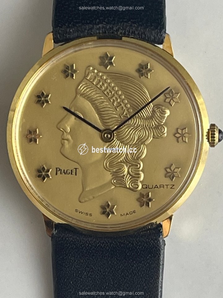 Piaget Mens watch Unisex Quartz Yellow gold 3350 3