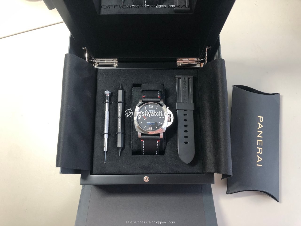 IMG_9086 Panerai Luminor Marina 1950 3 Days Automatic Mens watch Unisex Automatic Steel PAM 00732 3