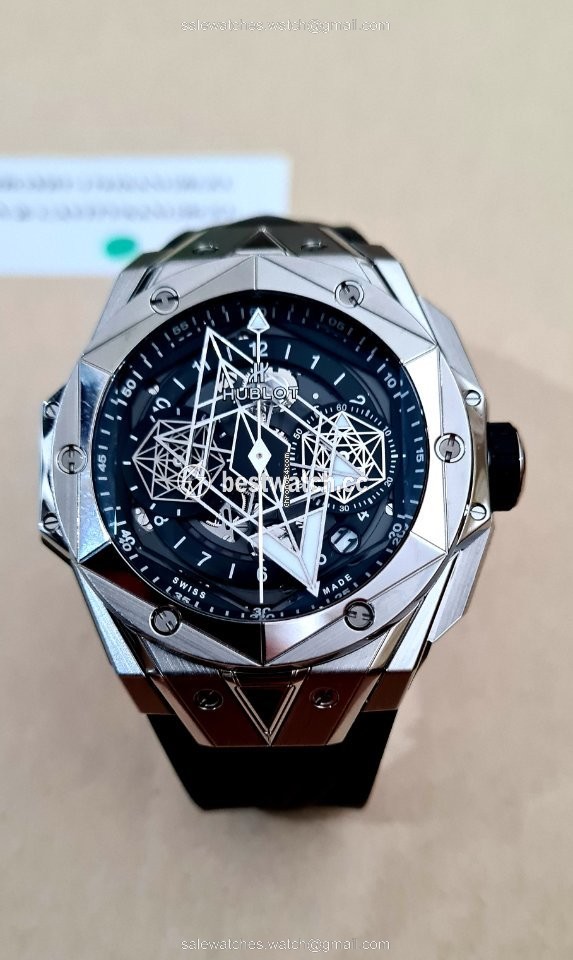 IMG_9086 Hublot Big Bang Sang Bleu Mens watch Unisex Automatic Titanium 418.NX.1107.RX.MXM19 3