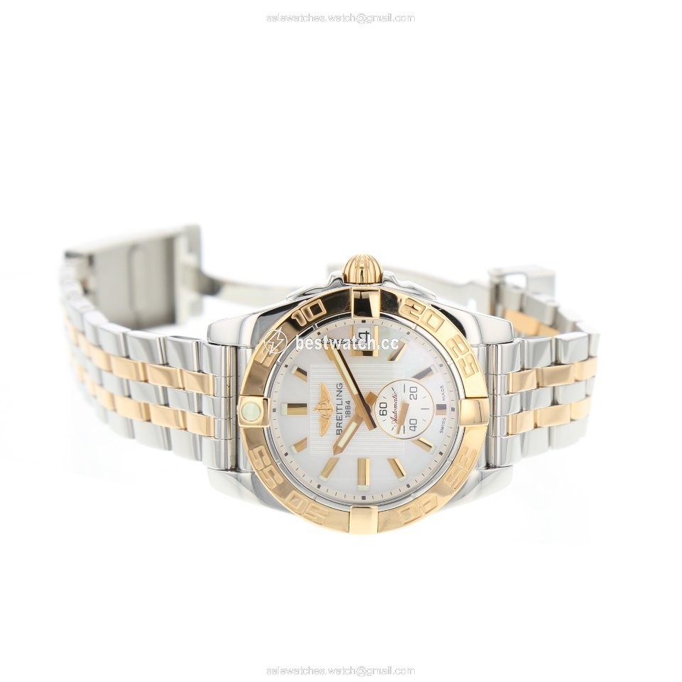 Breitling Galactic 36 Womens watch Automatic Gold Steel C3733012 A724 3