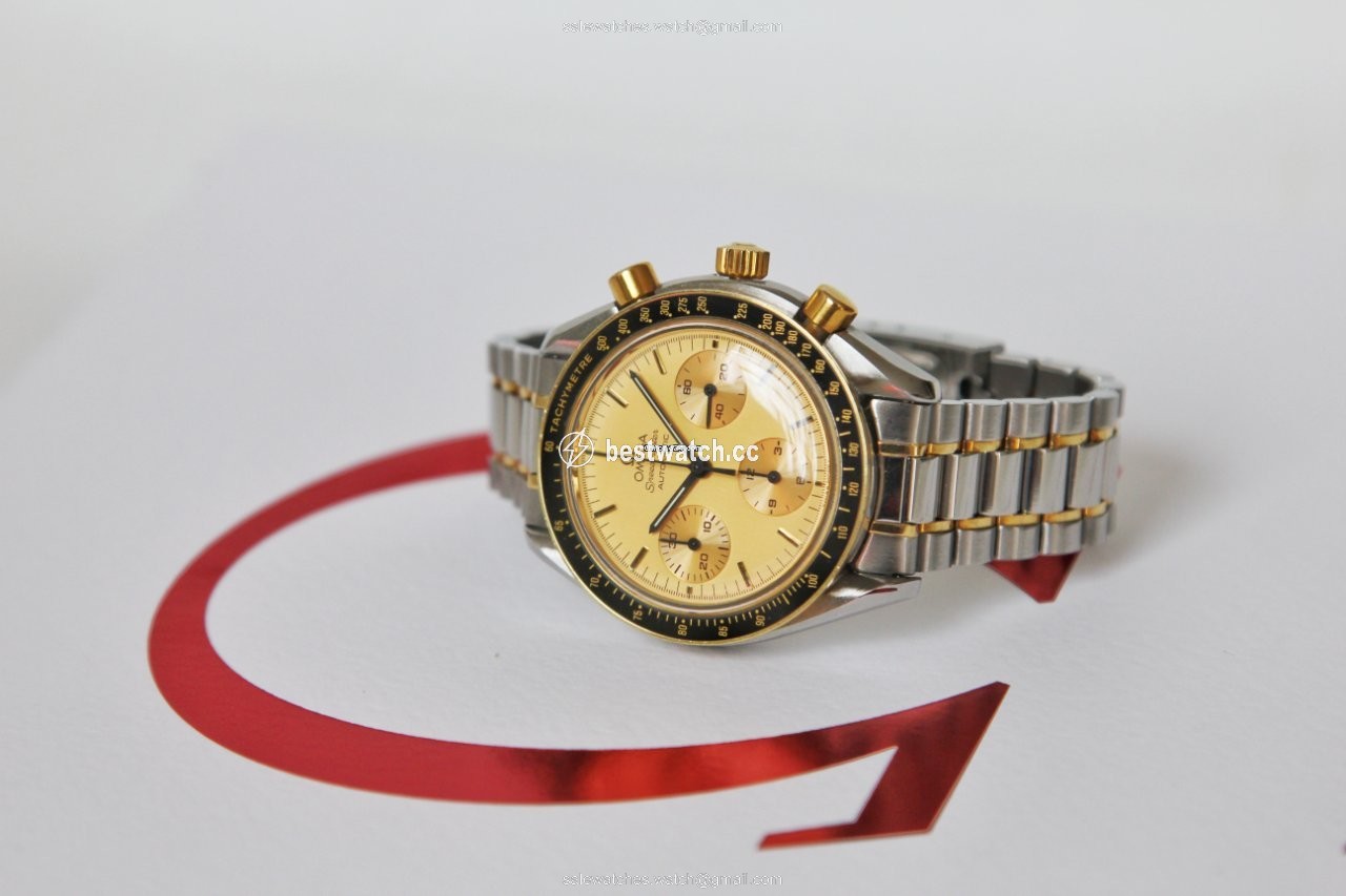 Omega Speedmaster Mens watch Unisex Automatic Gold Steel 3310.10 3