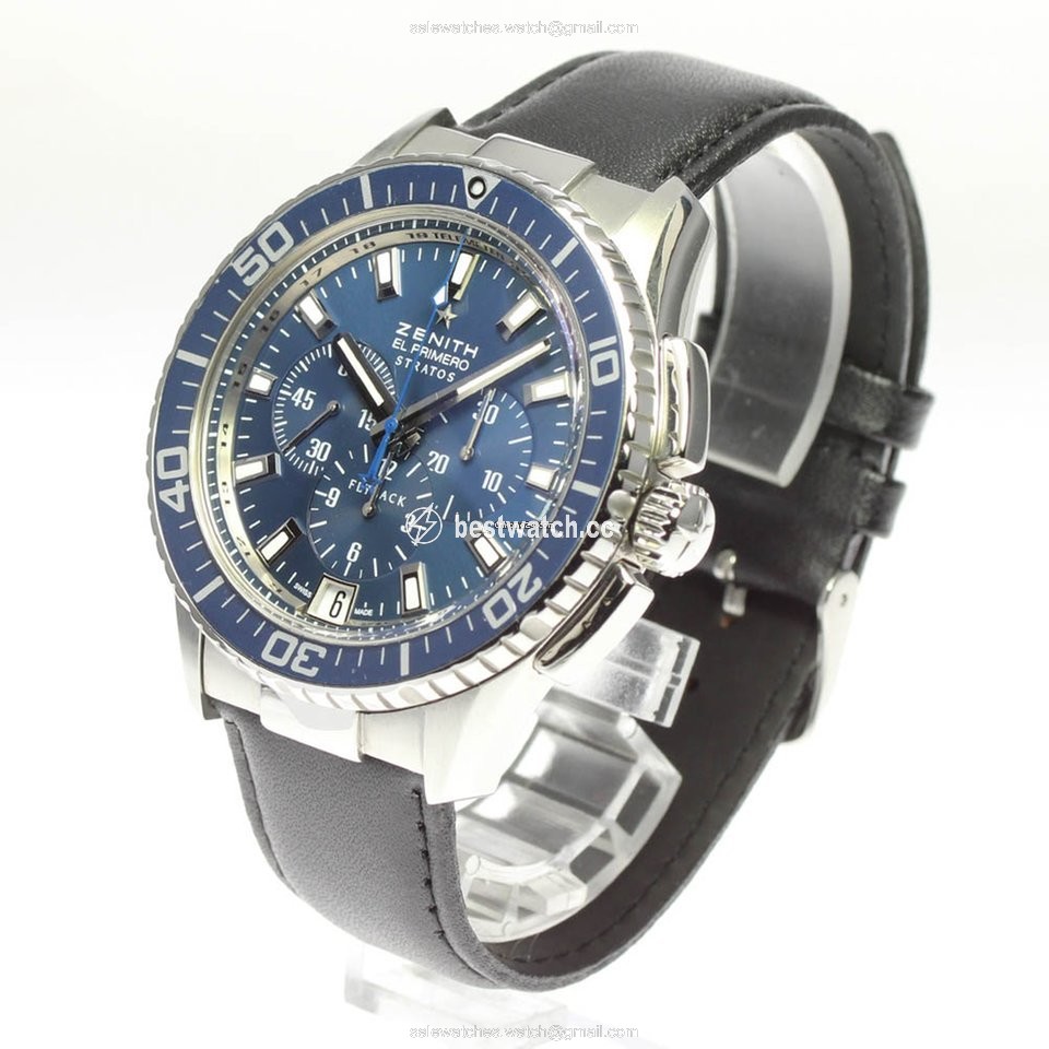 IMG_9086 Zenith El Primero Stratos Flyback Mens watch Unisex Automatic Steel 03.2067.405 3