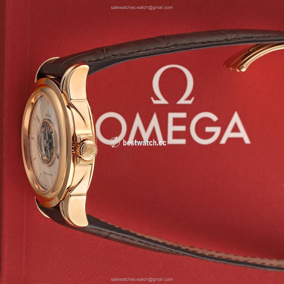 IMG_9086 Omega De Ville Central Tourbillon Mens watch Unisex Automatic Rose gold 5933.30.32 3