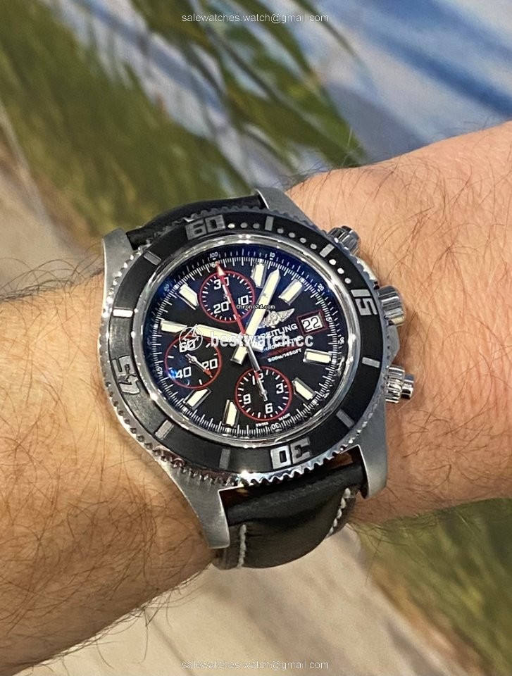 IMG_9086 Breitling Superocean Chronograph II Mens watch Unisex Automatic Steel A1334102 BA81 3
