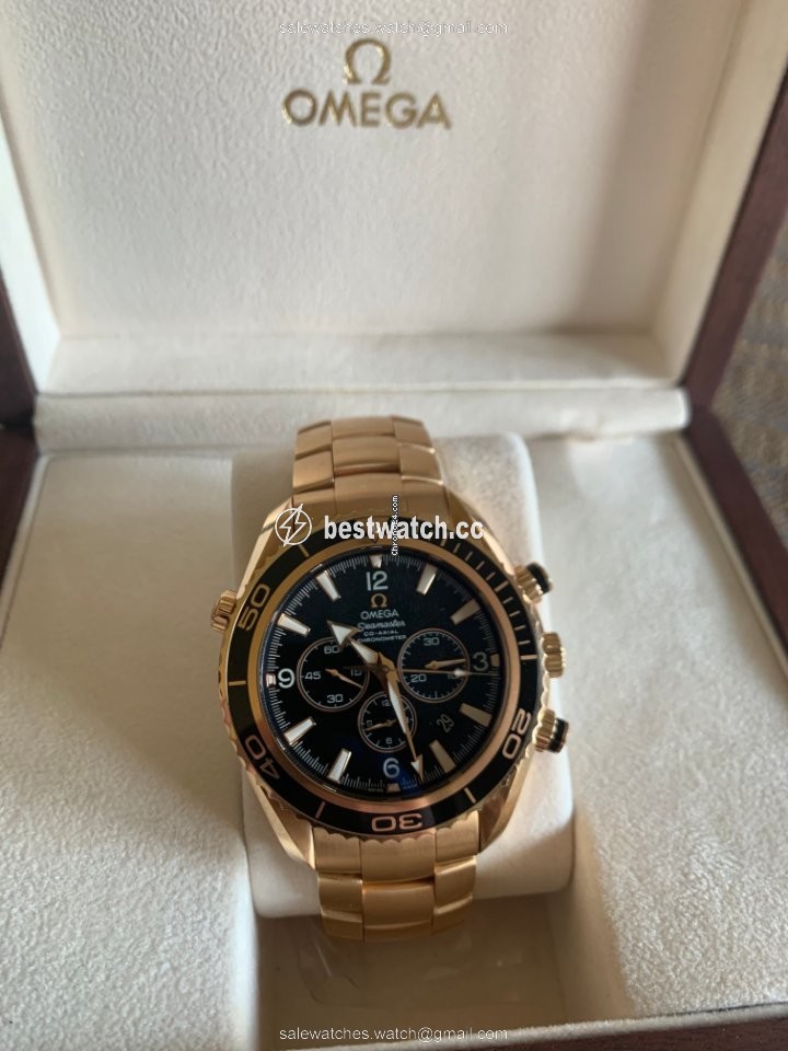 Omega Seamaster Planet Ocean Chronograph Mens watch Unisex Automatic Rose gold 222.60.46.50.01.001 3