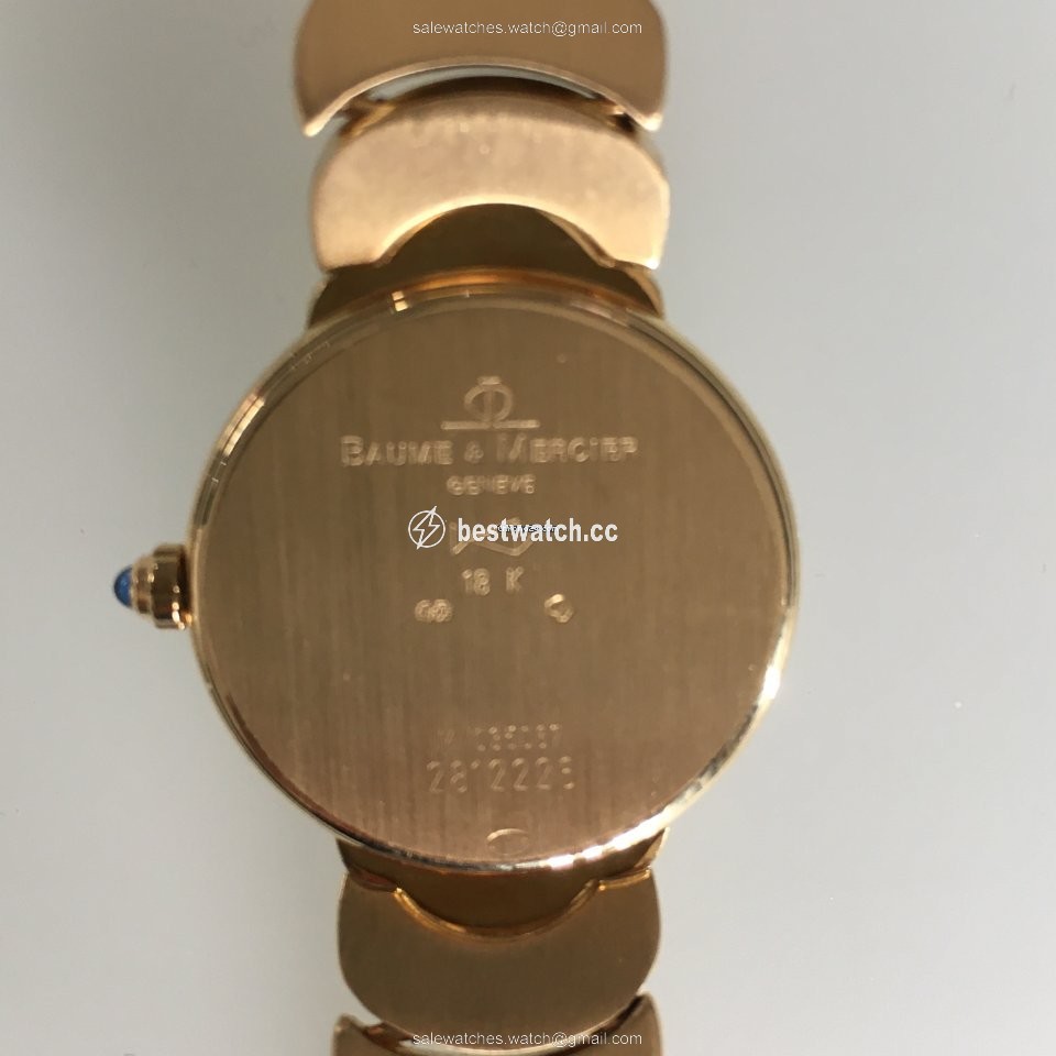 IMG_9086 Baume & Mercier Womens watch Quartz Gold Steel MVD035067 3