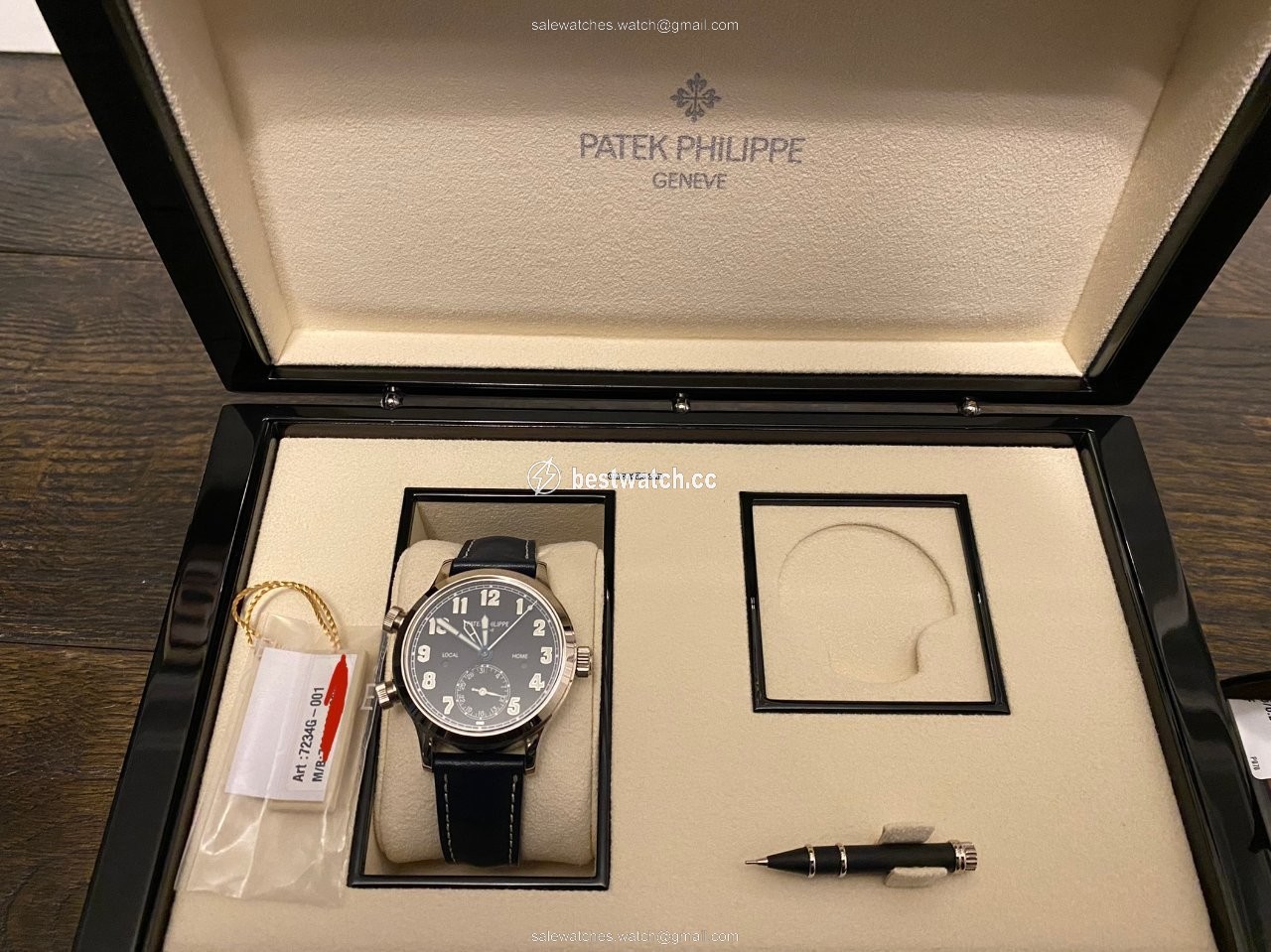 IMG_9086 Patek Philippe Travel Time Mens watch Unisex Automatic White gold 7234G-001 3