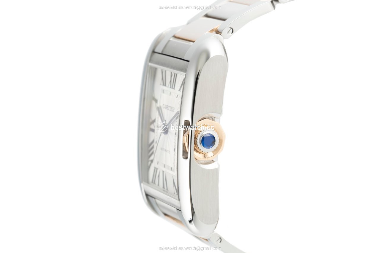 Cartier Tank Anglaise Mens watch Unisex Automatic Gold Steel 3507 3