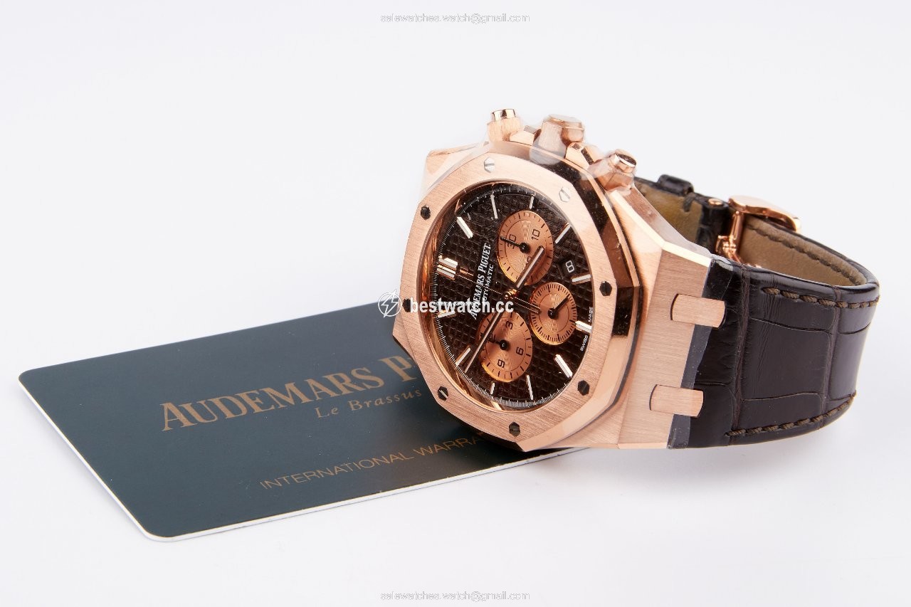 IMG_9086 Audemars Piguet Royal Oak Chronograph Mens watch Unisex Automatic Rose gold 26331OR.OO.D821CR.01 3
