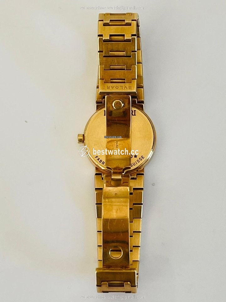 Bulgari Mens watch Unisex Quartz Yellow gold F 66592 3