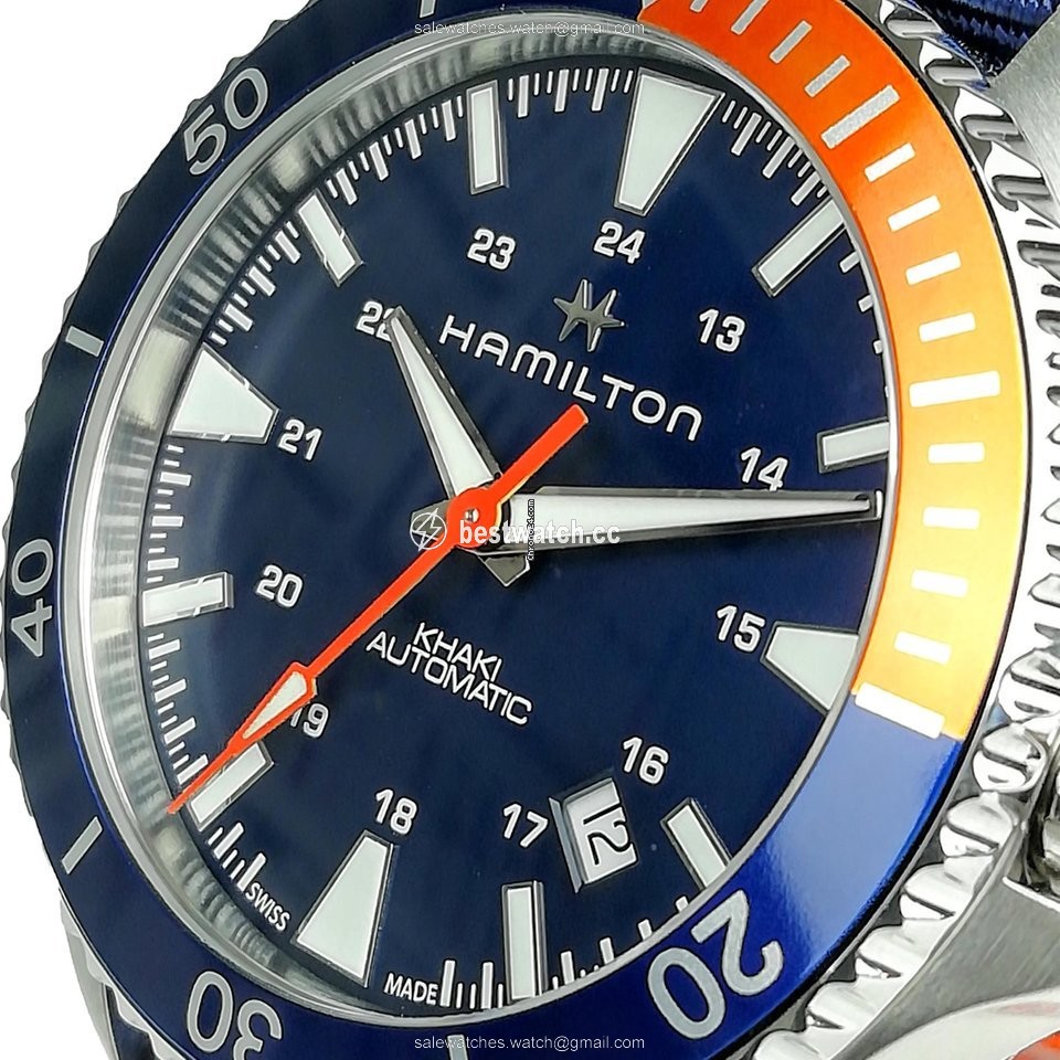 IMG_9086 Hamilton Khaki Navy Scuba Mens watch Unisex Automatic Steel H82365941 3